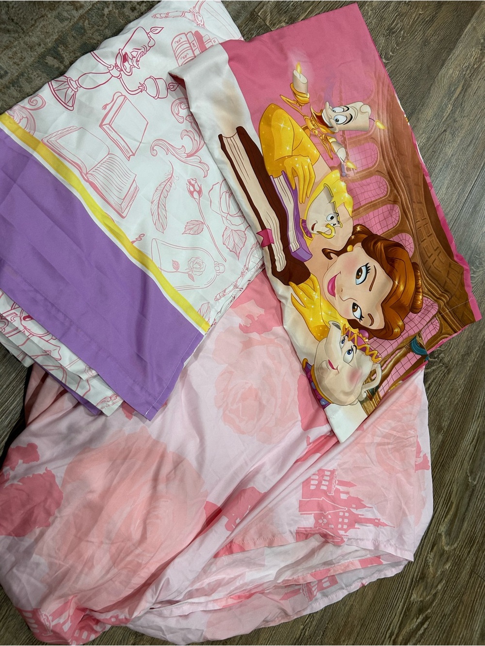 Twin bed sheets set beauty and the beast